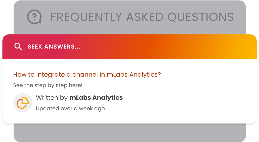 Search field in mLabs Analytics FAQ open.
